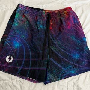 Vibrant Galaxy Athletic Shorts